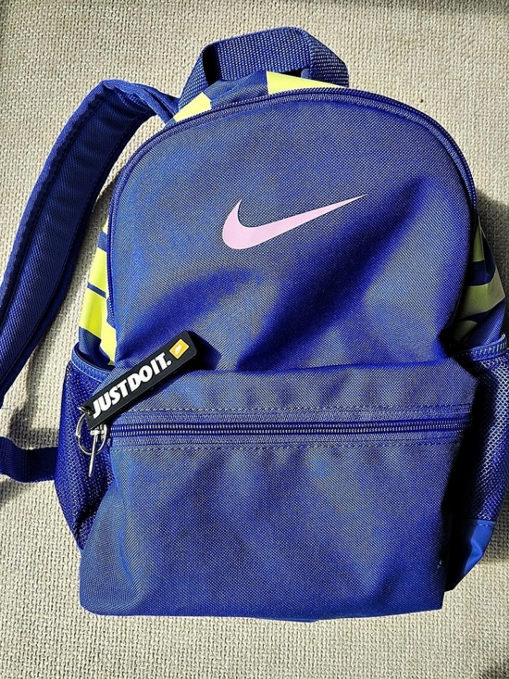 Nike Brasilia JDI Kids' Mini Backpack Blue & Yellow